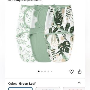 Baby Swaddles with Leaf Print